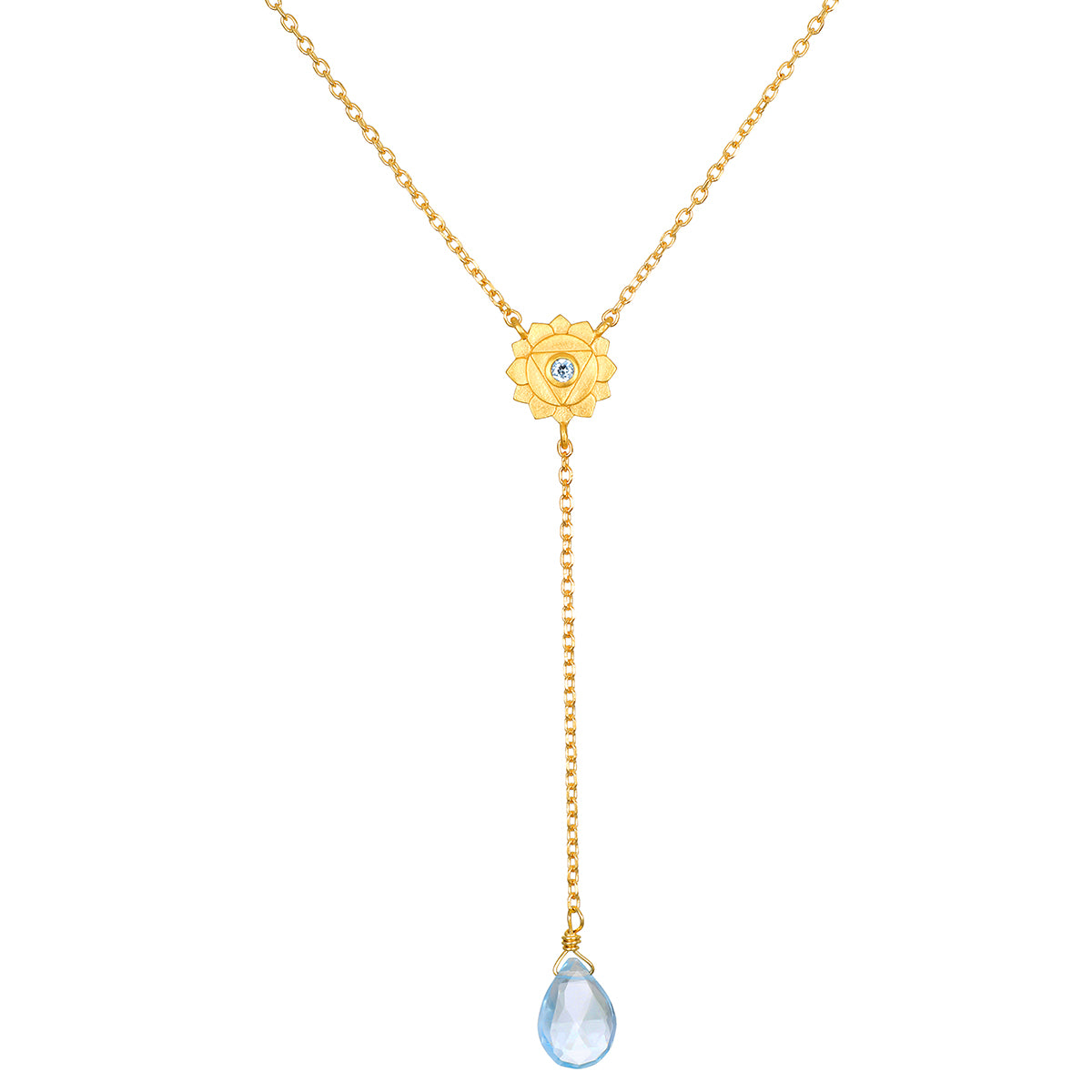 Speak with Strength Chakra Lariat Necklace