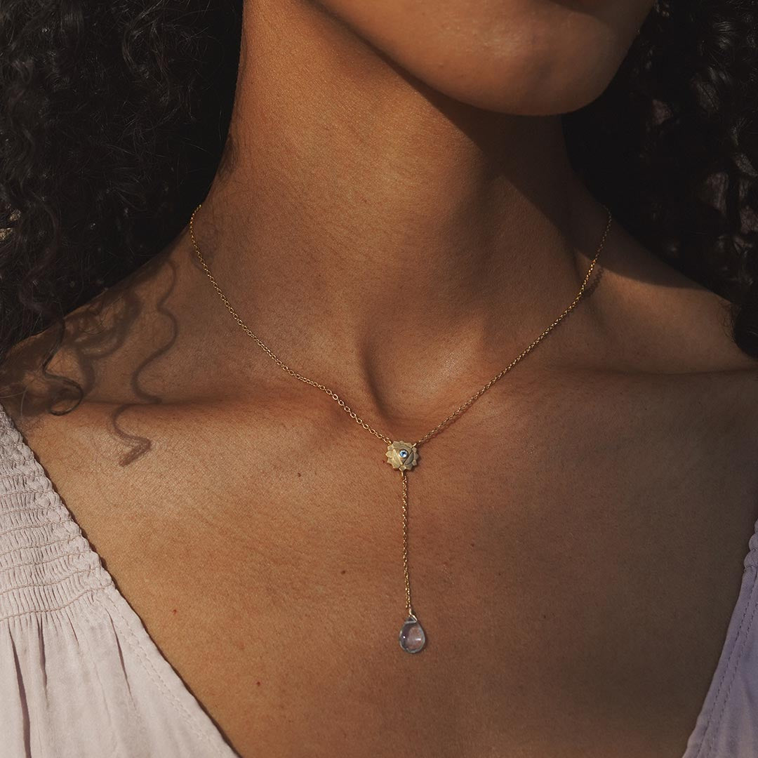 Speak with Strength Chakra Lariat Necklace