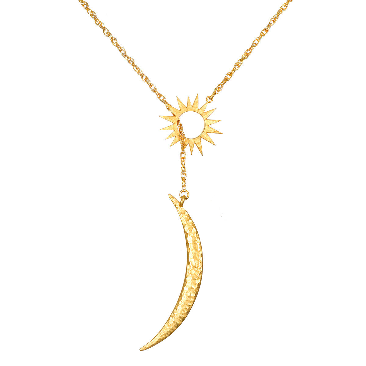 Dreams Celestial Sun and Moon Lariat Necklace