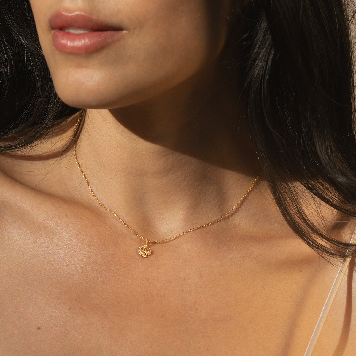 Guiding Star Celestial White Topaz Necklace