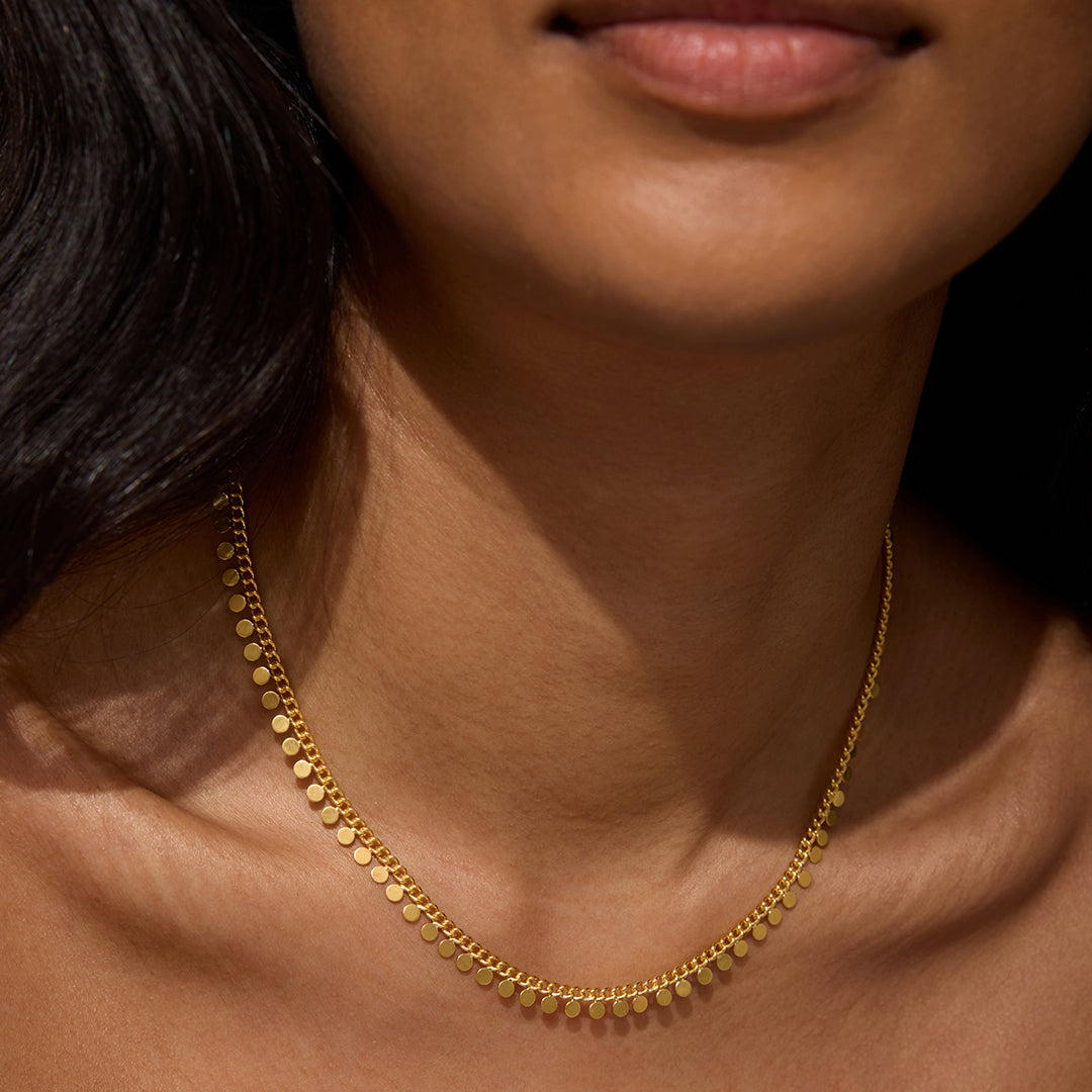 Shine a Light Coin Chain Necklace