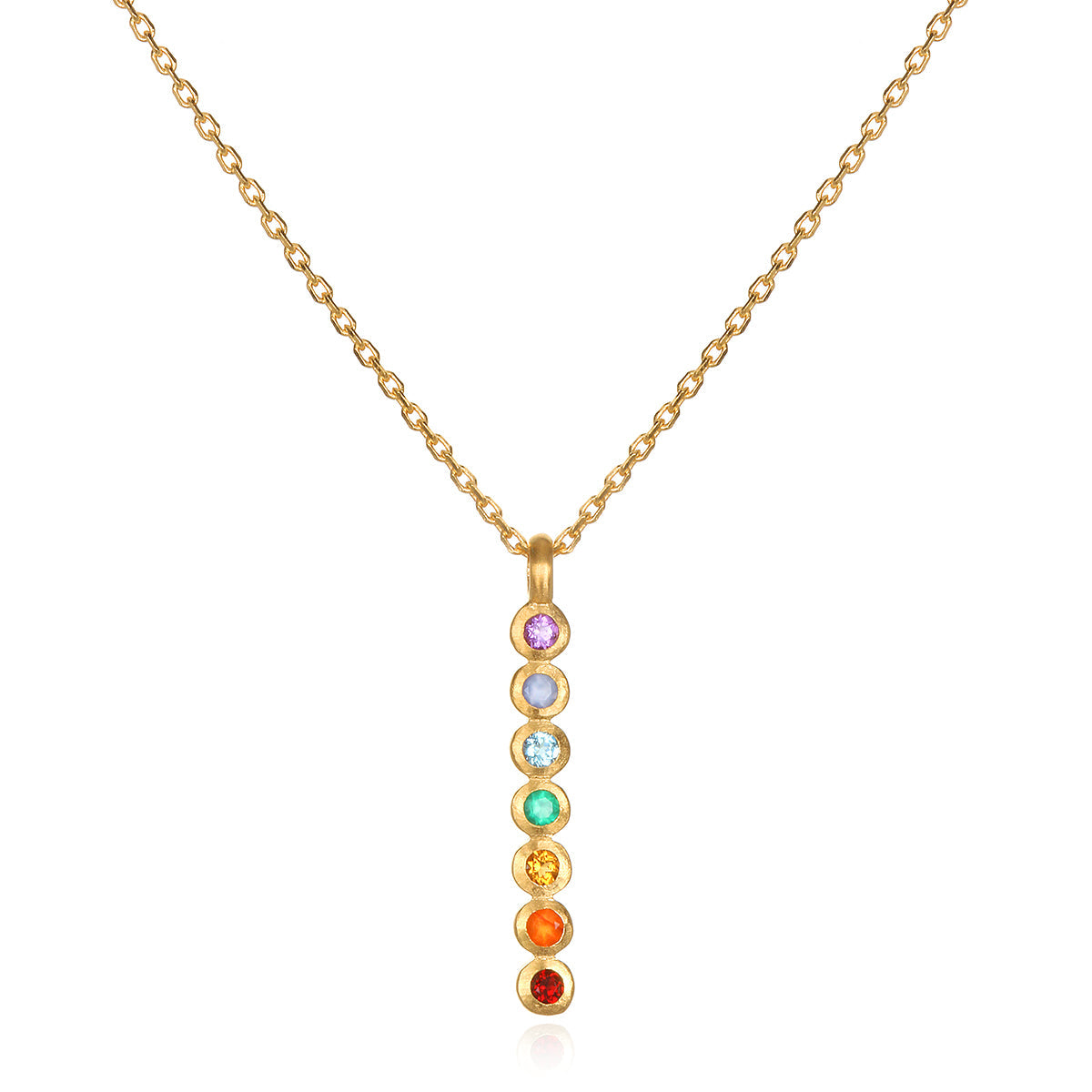 Divine Alignment Gemstone Chakra Necklace