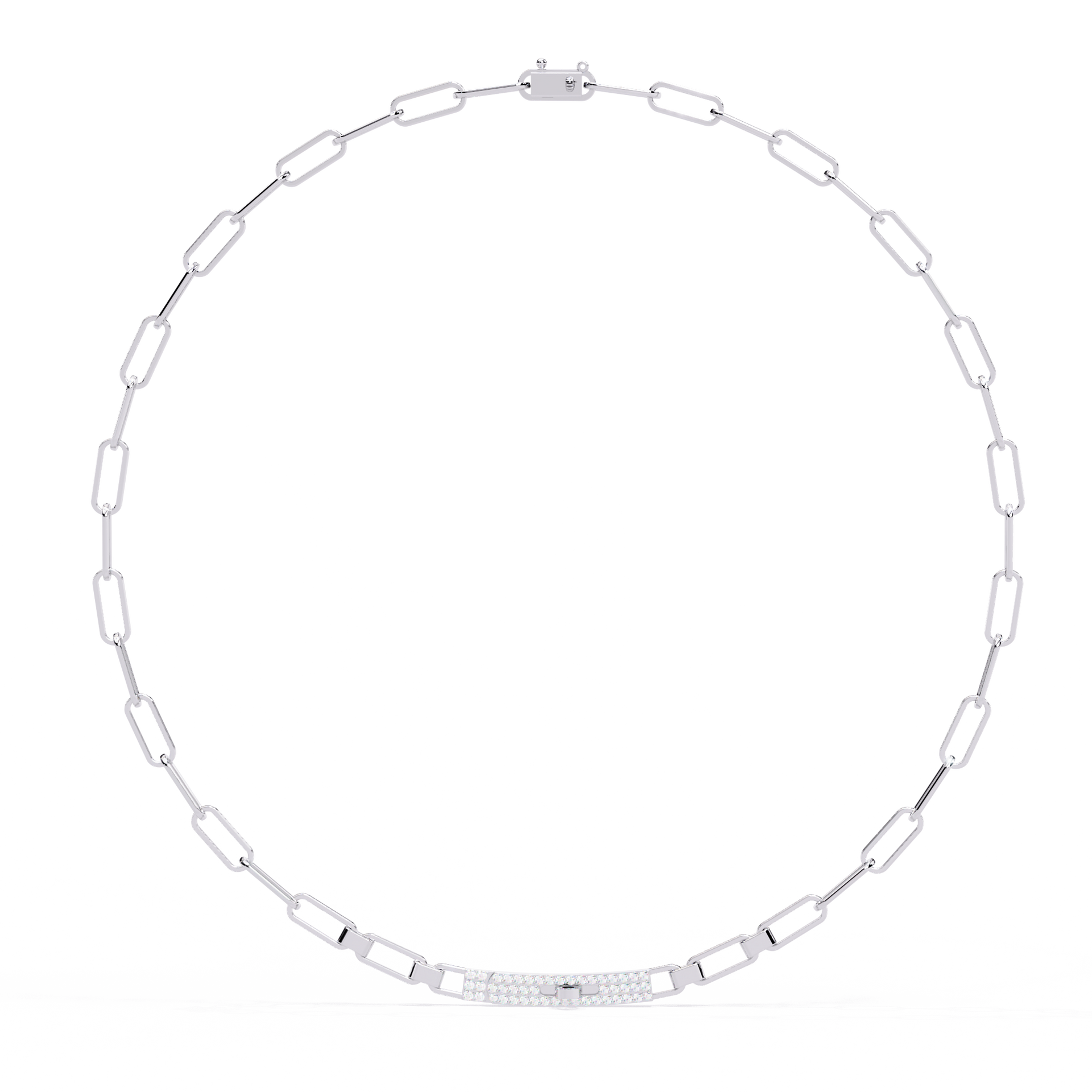 Round-Cut Lab-grown Diamond Necklace in 10K Rose Gold