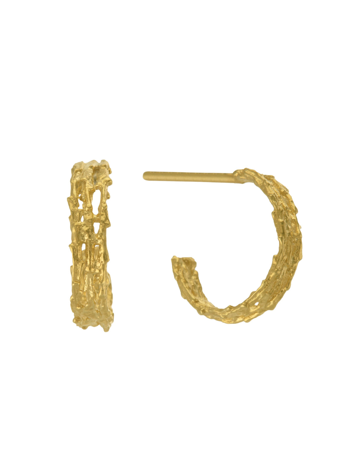 Nest Structure Mini Hoop Earrings