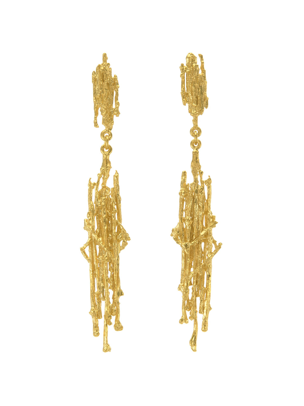 Nest Structure Statement Drop Earrings
