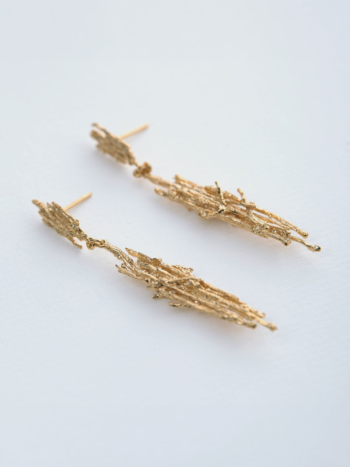 Nest Structure Statement Drop Earrings