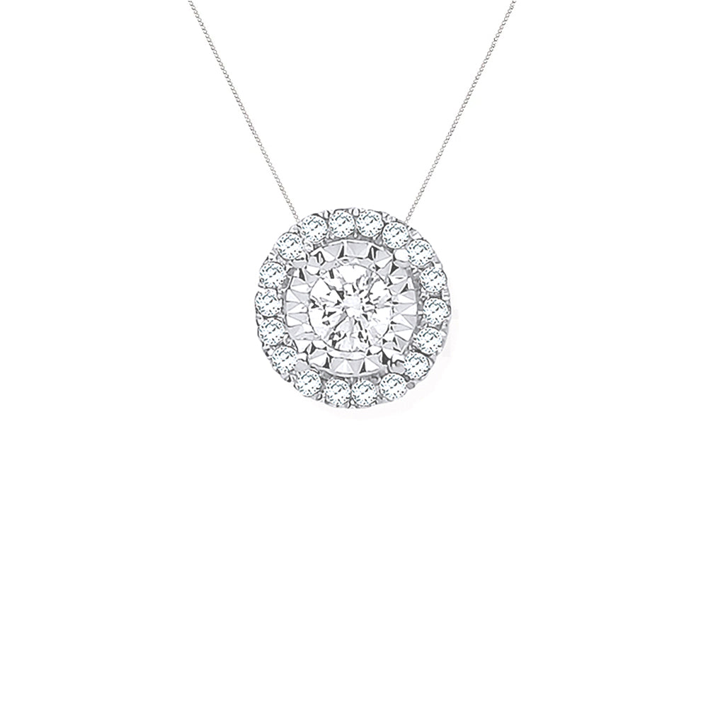 Diamond Halo Pendant