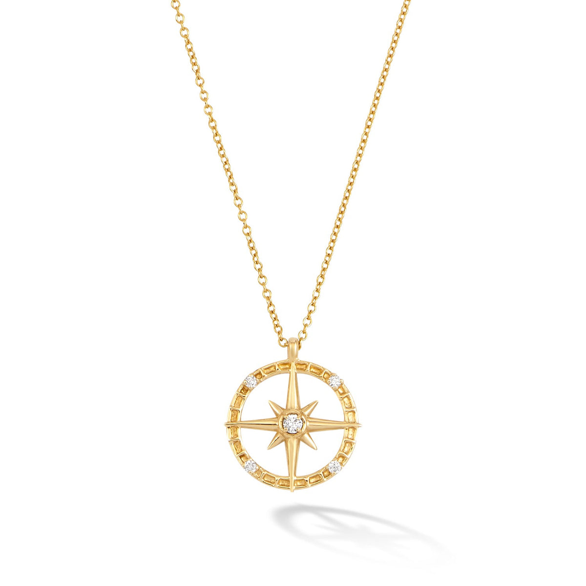 9k Gold & Diamond True North Pendant