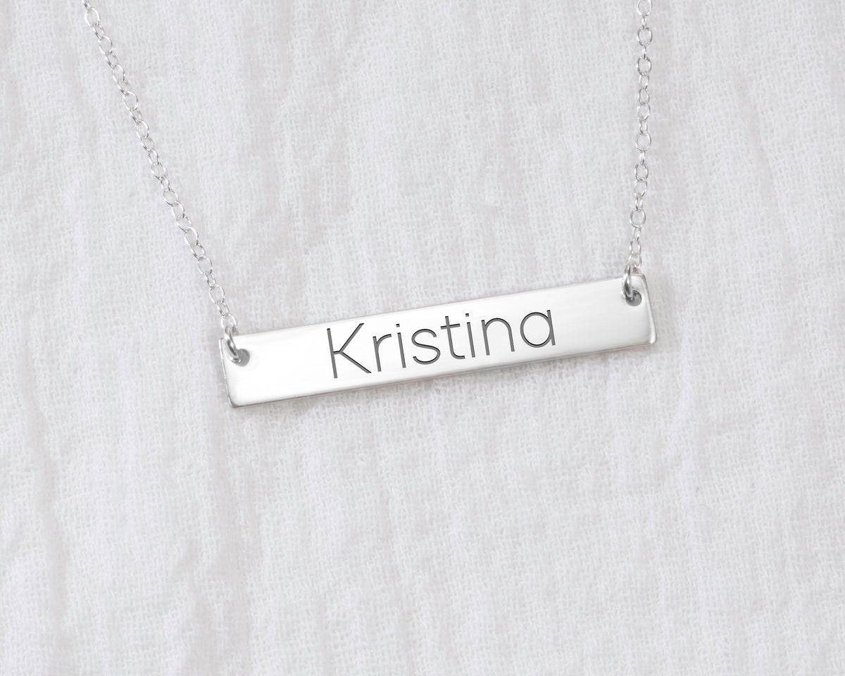 Name Bar Necklace