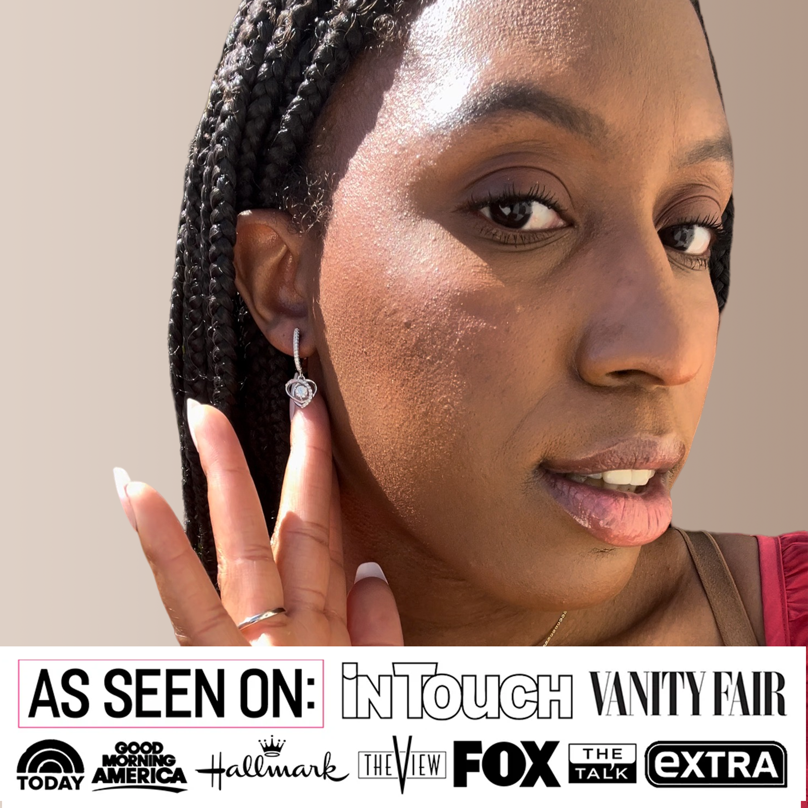 Moissanite by Cate & Chloe Naomi 18k Gold Plated 925 Sterling Silver Stud Earrings 0.6tcw