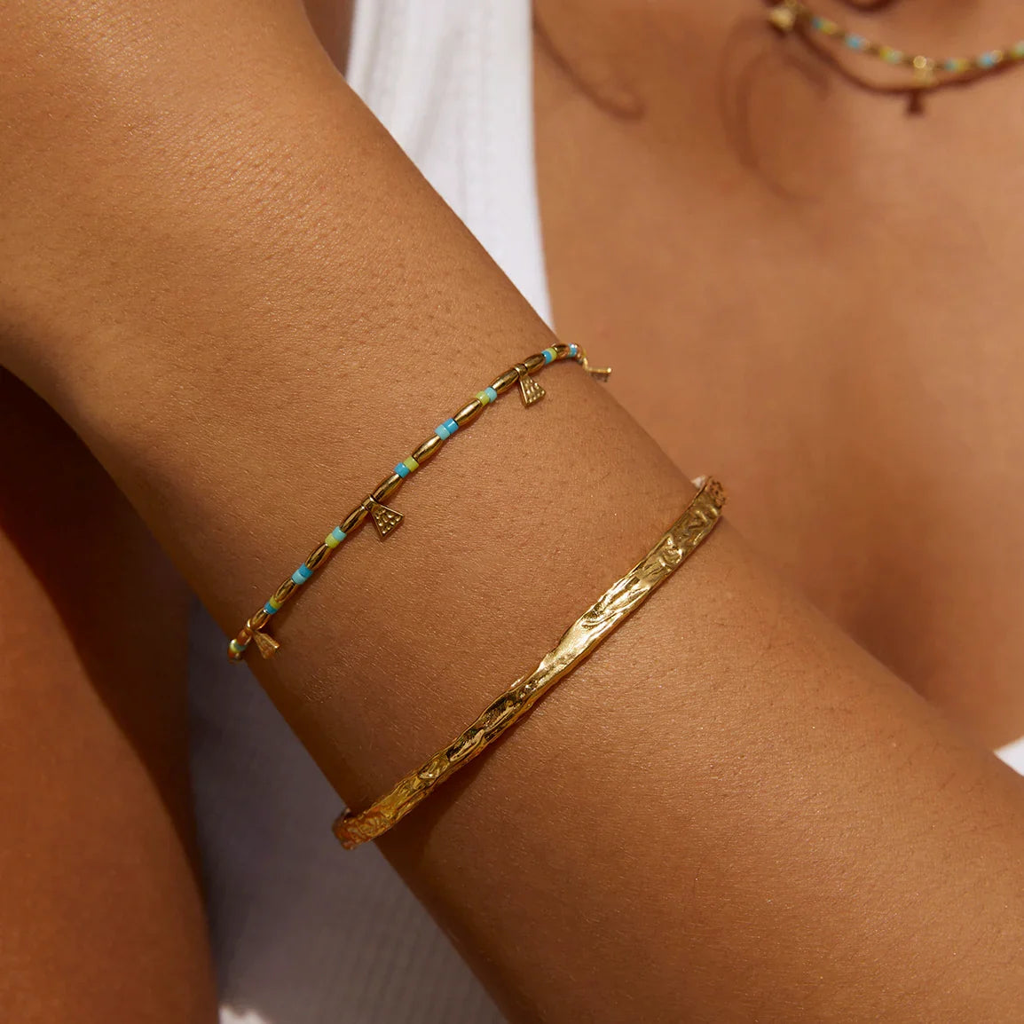 Natalia Gold Bracelet Ocean