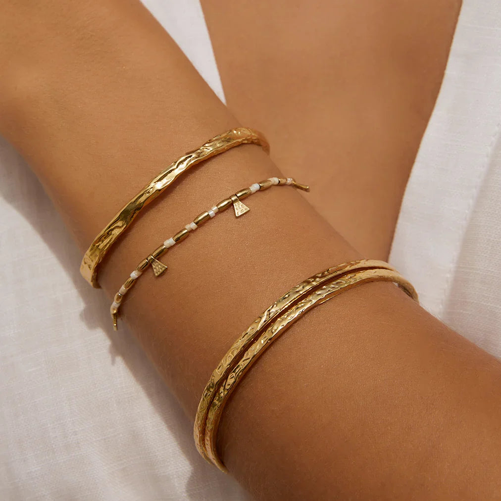 Natalia Gold Bracelet Vanilla