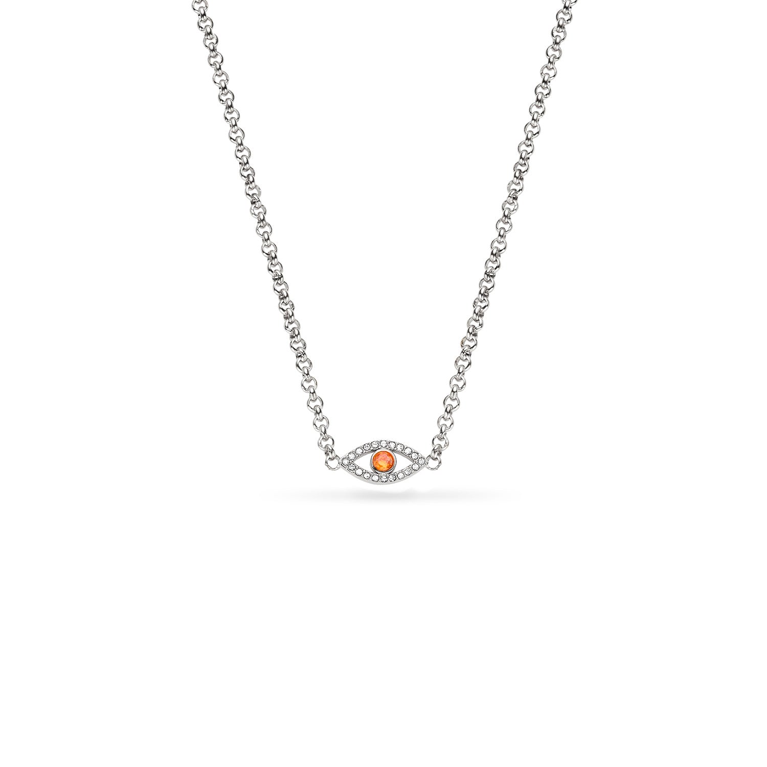 Custom Evil Eye Necklace (Silver)