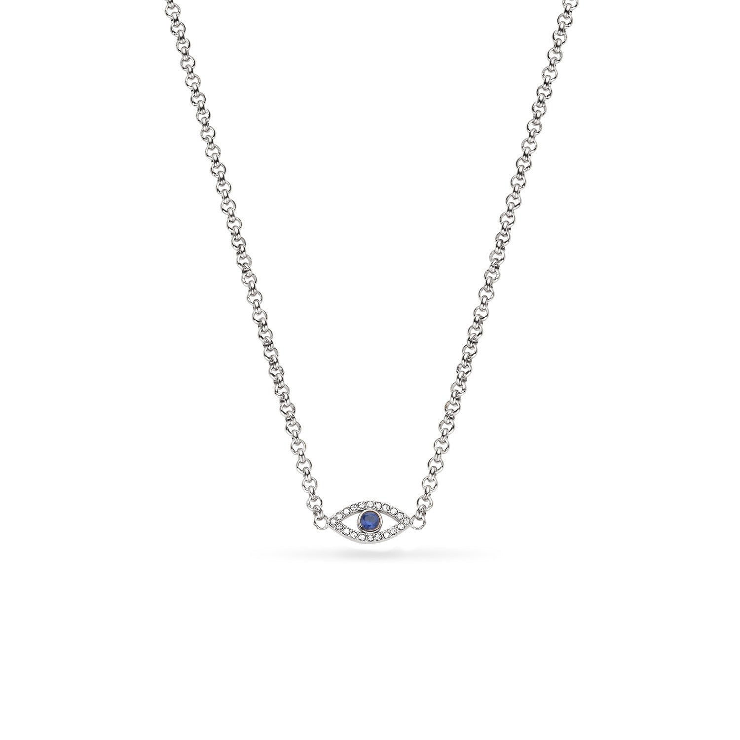 Custom Evil Eye Necklace (Silver)