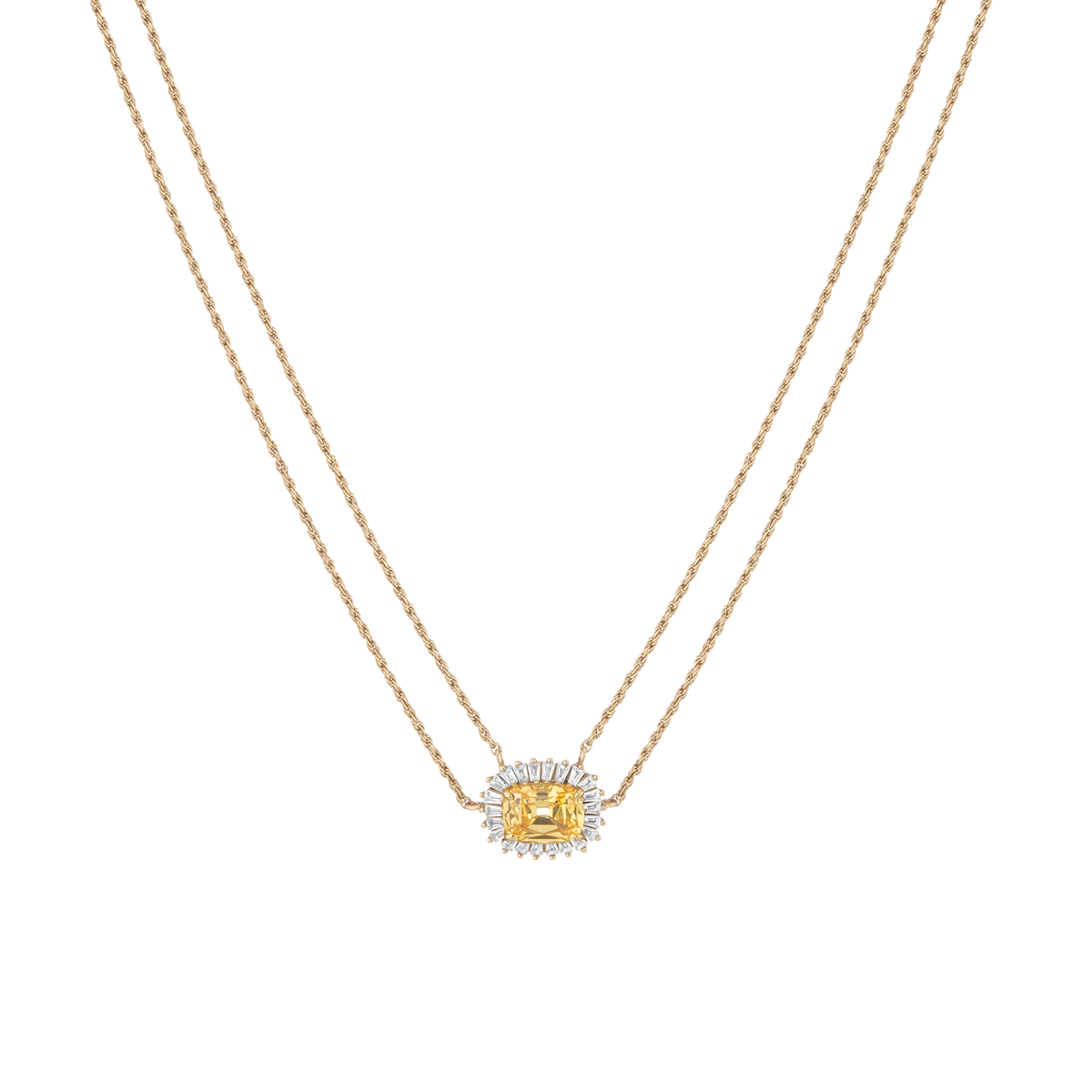 Lab Grown Yellow Canary Alexandra Necklace