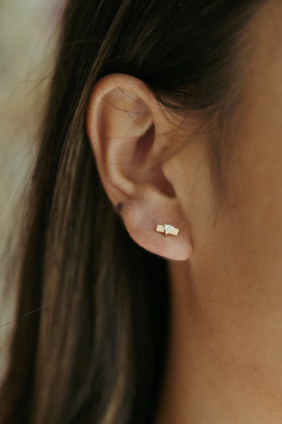 Nova Earrings - White Topaz