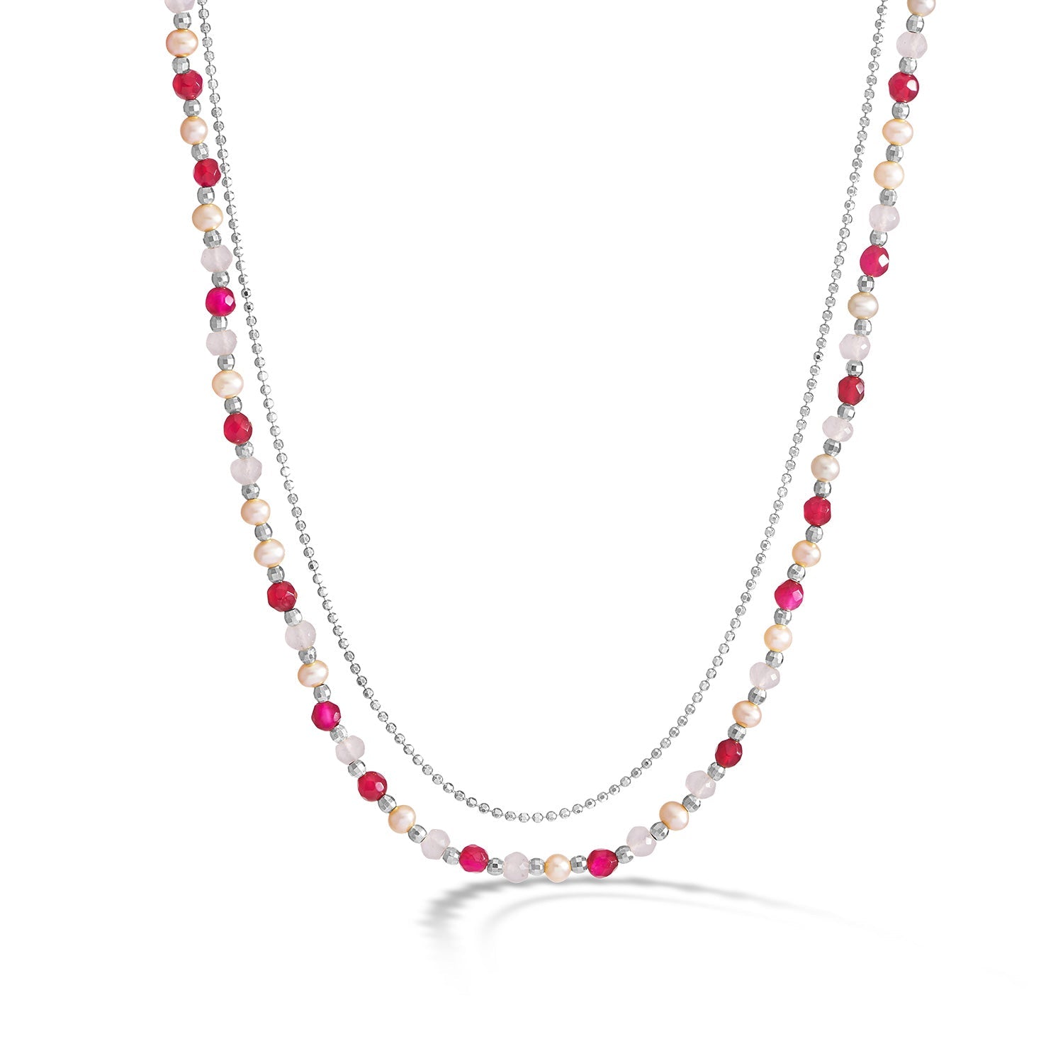 Pink Blossom Orissa Necklace