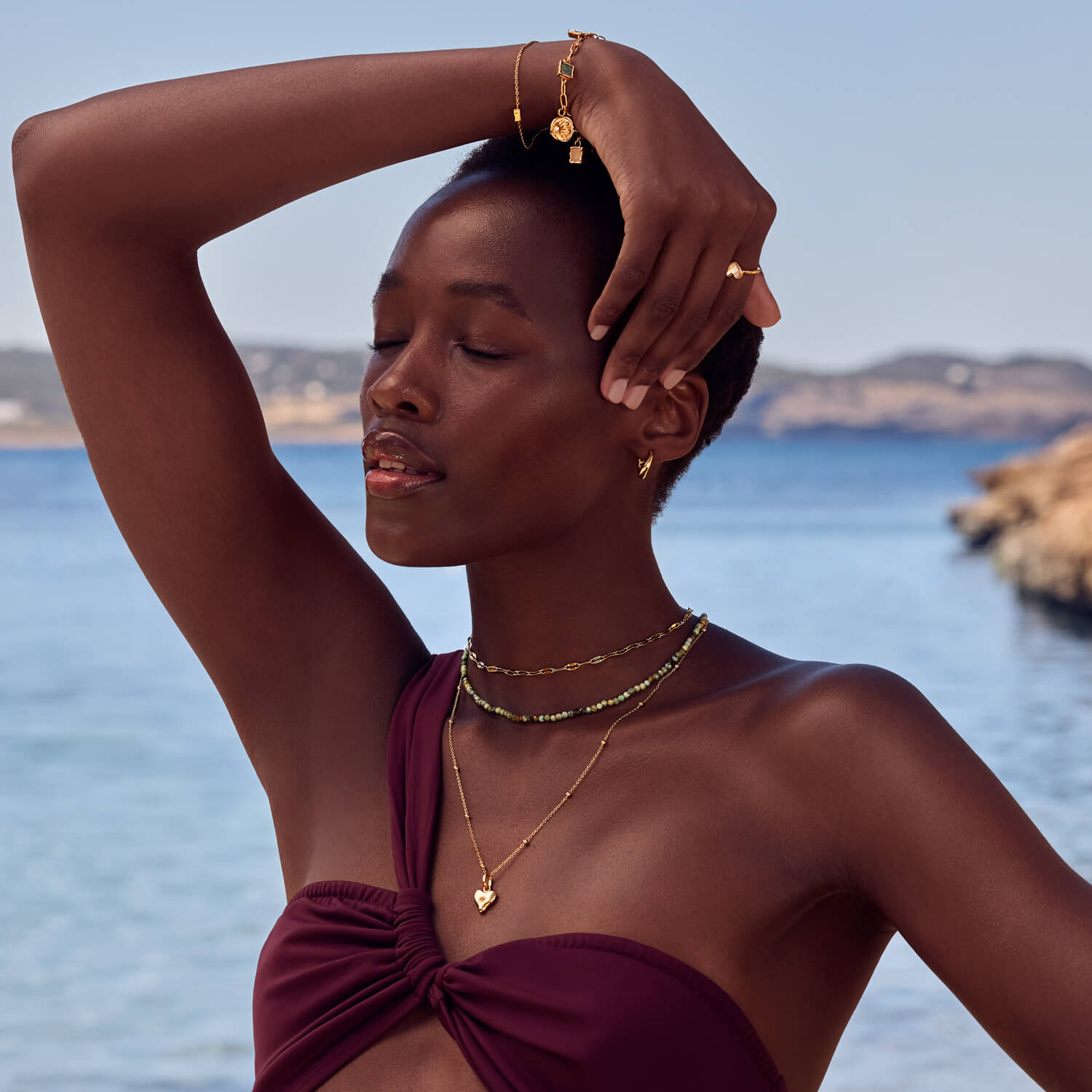 Mini Organic Hoops (Gold)