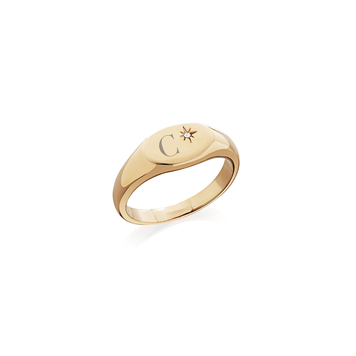 Oval Signet Ring (Gold)