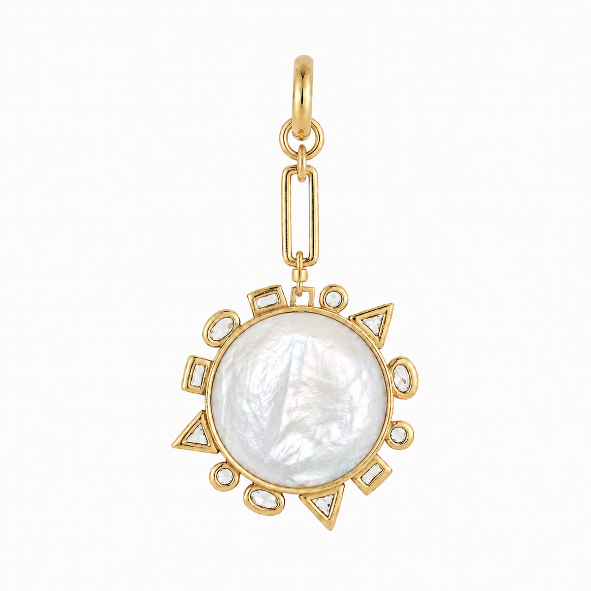 Semi Precious Mother of Pearl Odyssey Charm