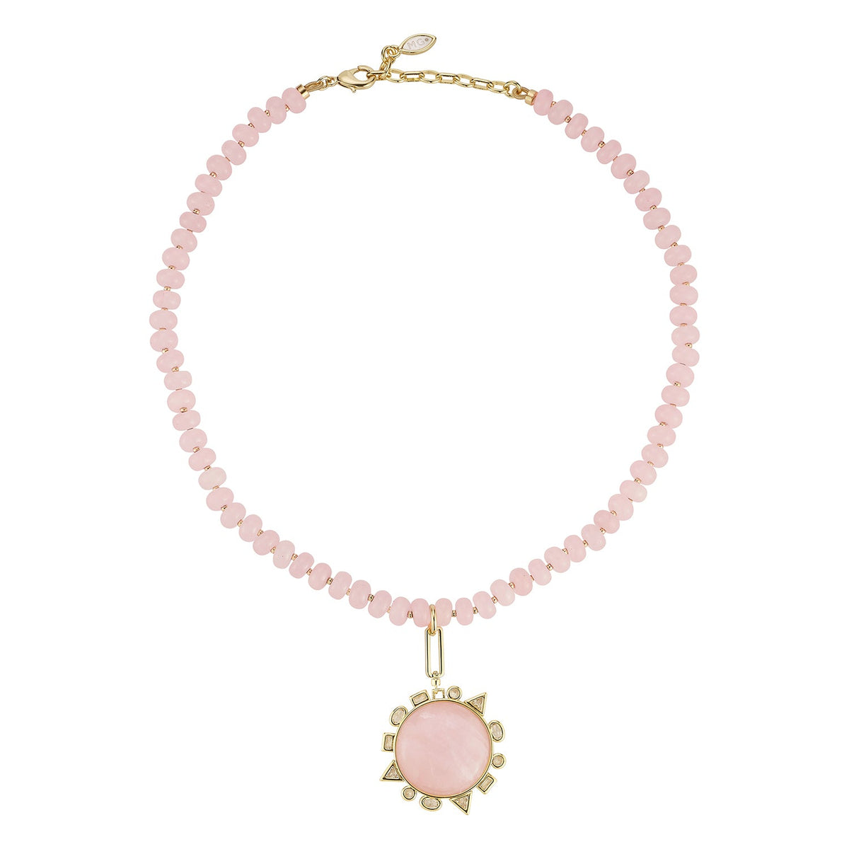 Semi Precious Rose Quartz Odyssey Necklace