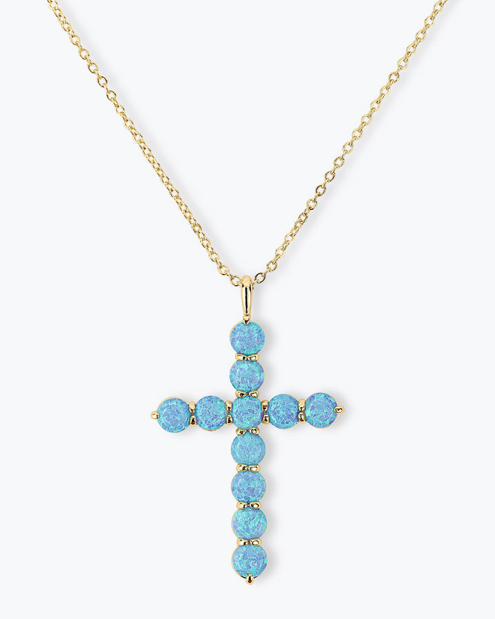 oh-she-fancy-cross-pendant-18-inch-in-gold-and-blue-opal