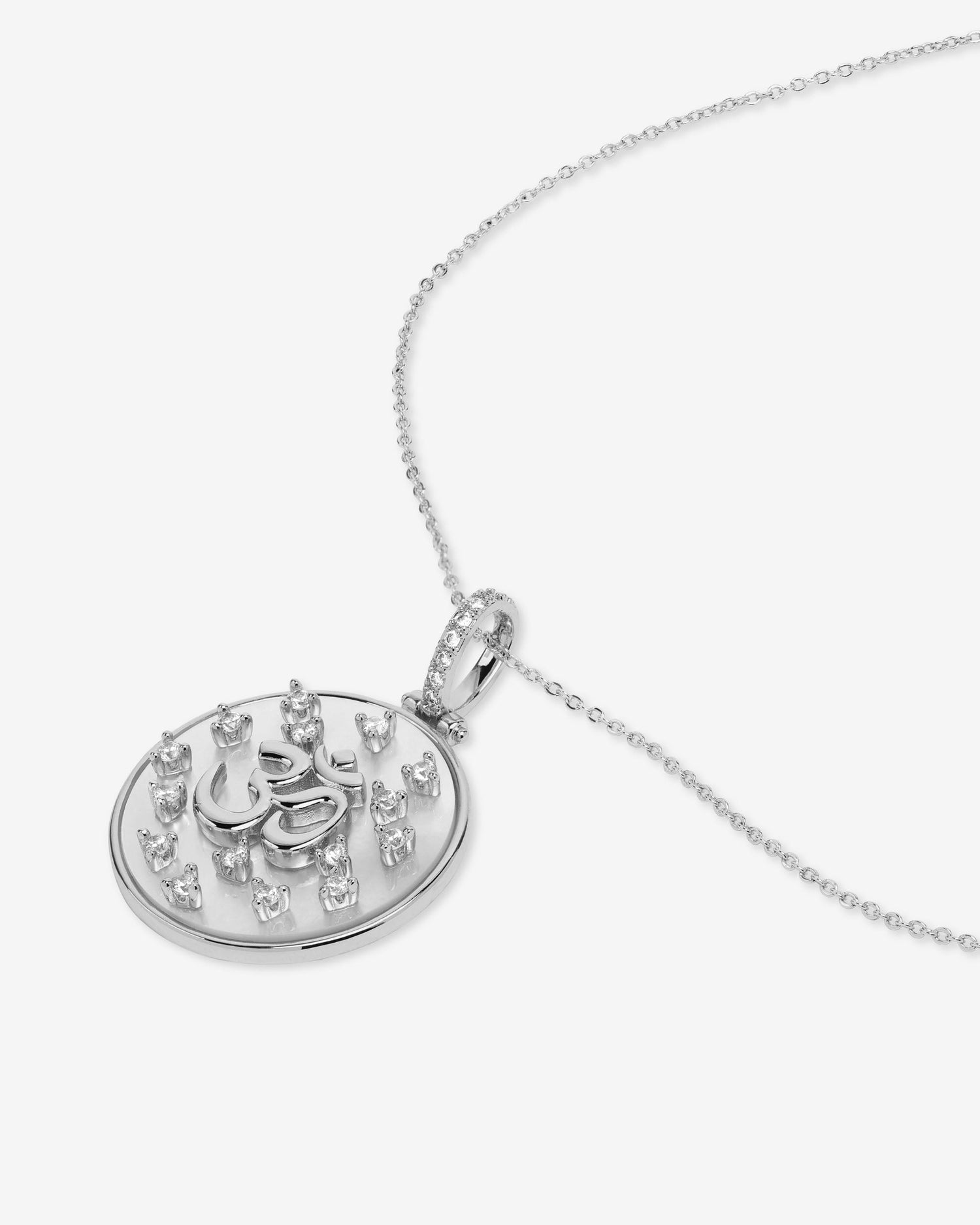 om-medallion-necklace-in-silver-and-white-diamondettes