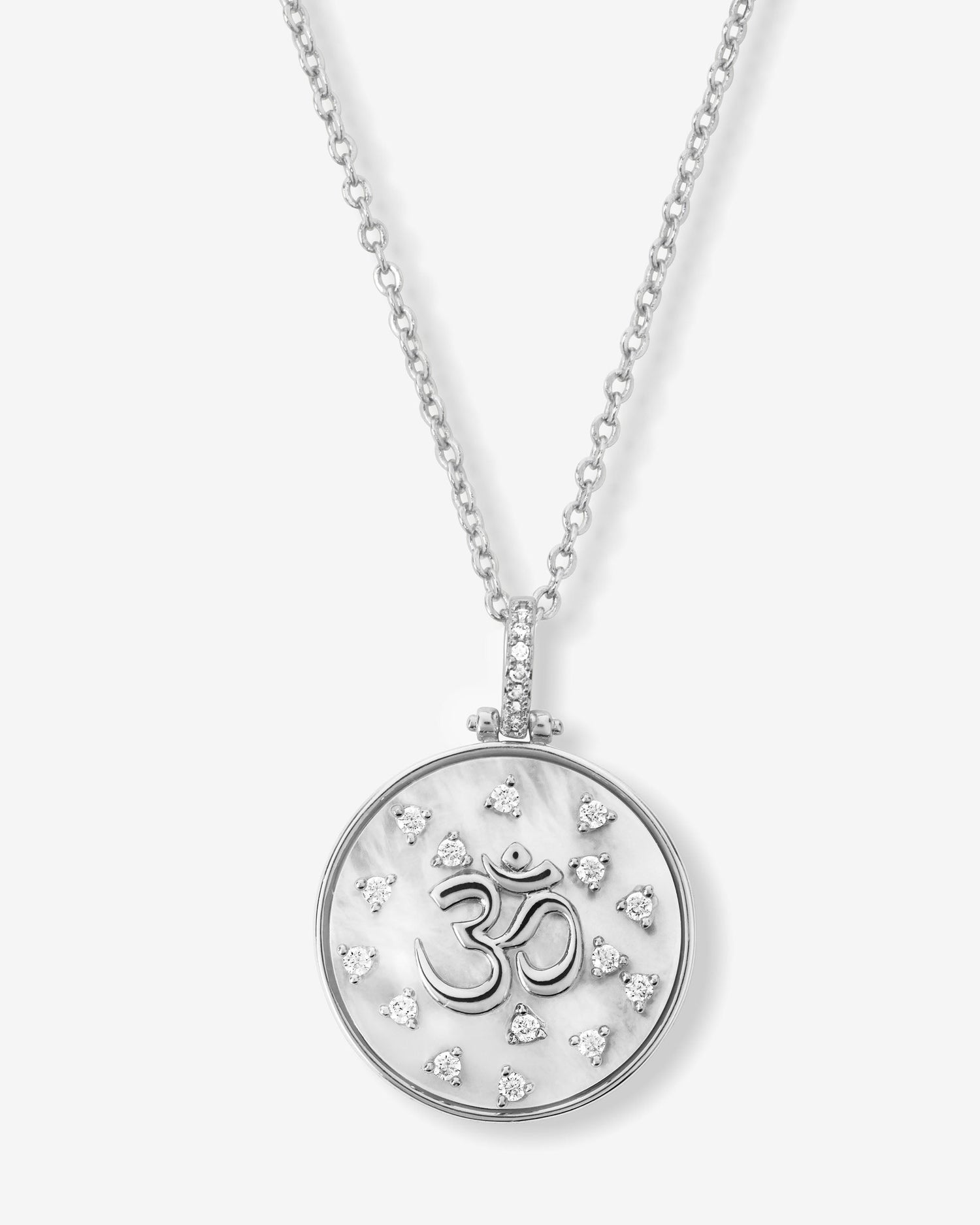 om-medallion-necklace-in-silver-and-white-diamondettes