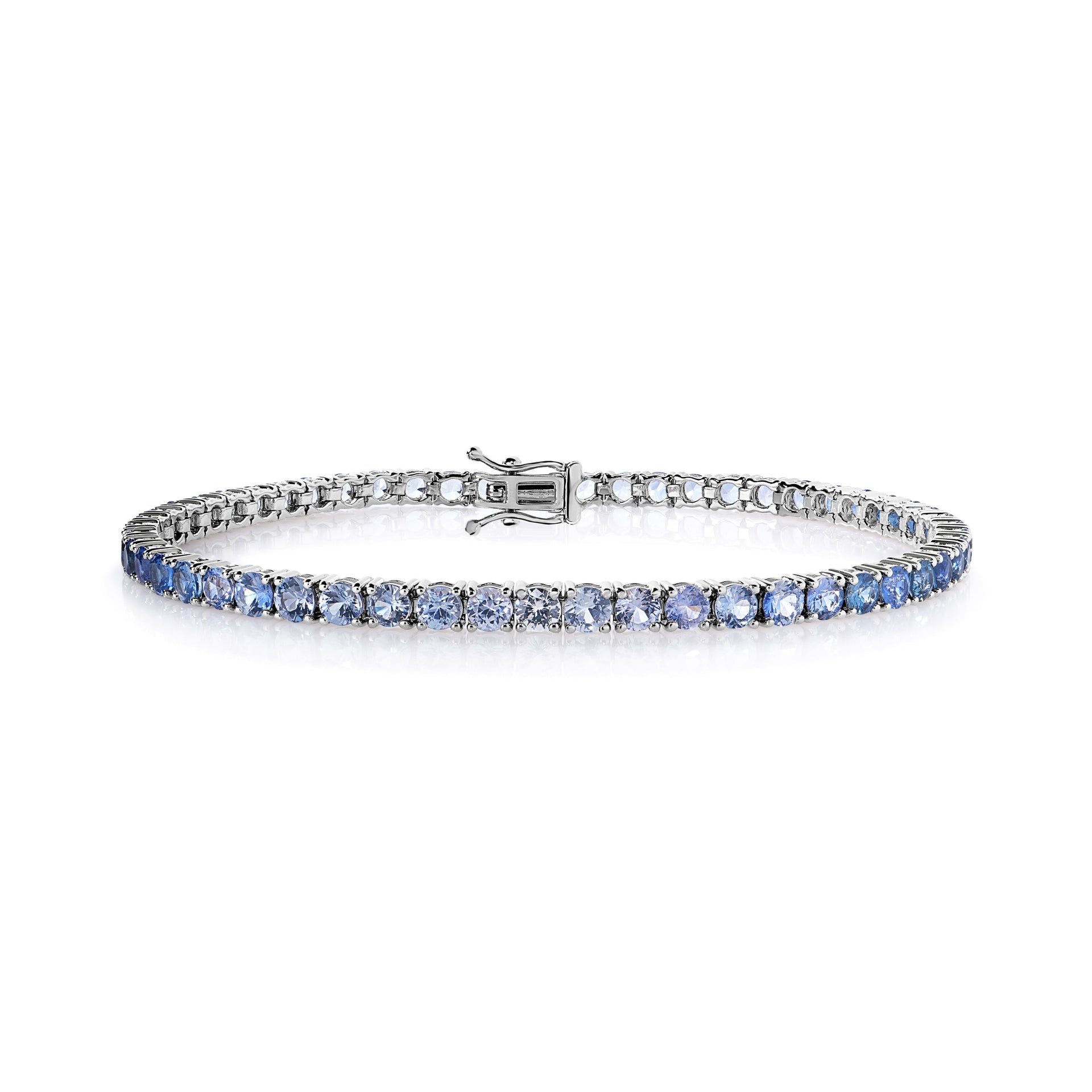 Blue Sapphire Ombre Tennis Bracelet