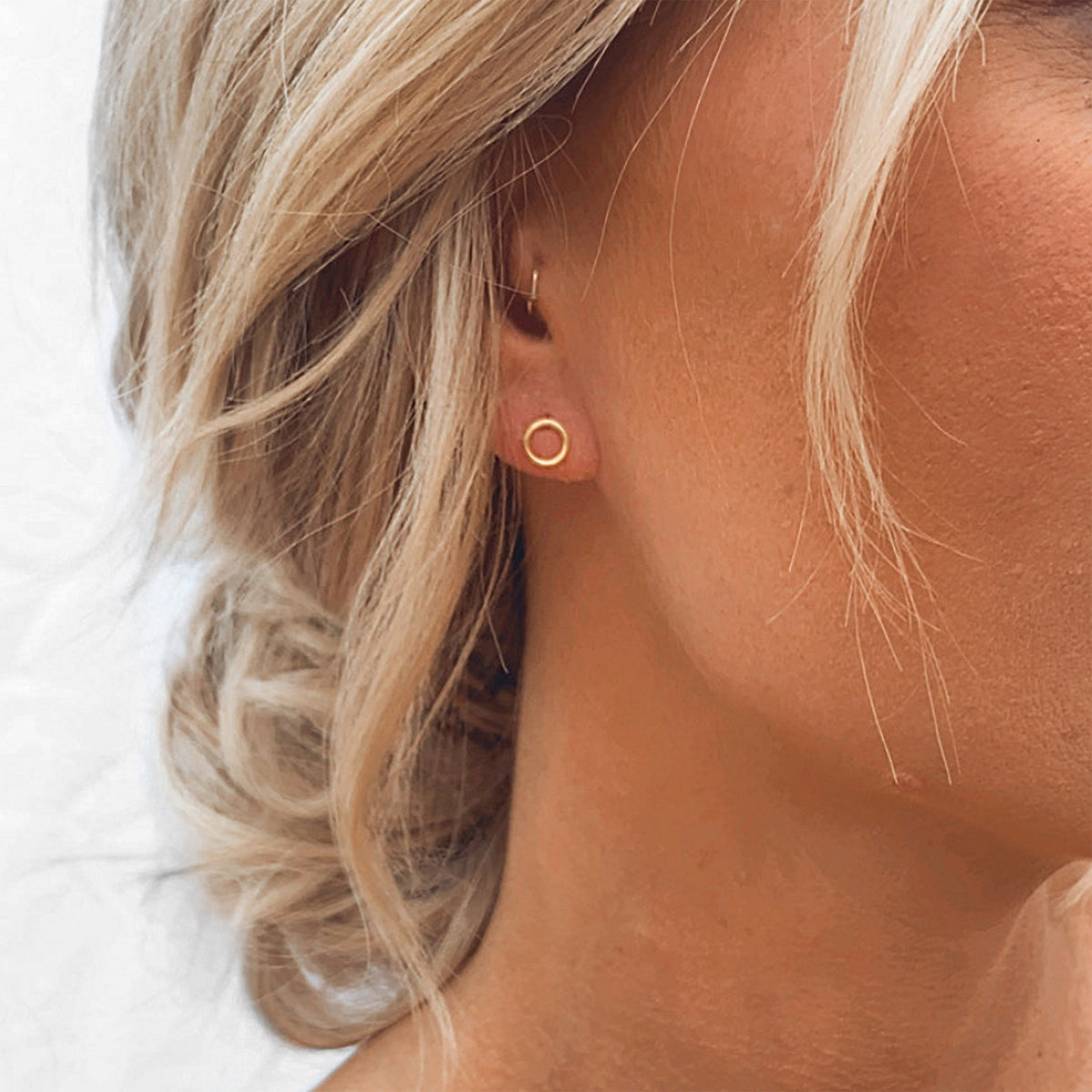 Open Circle Earrings