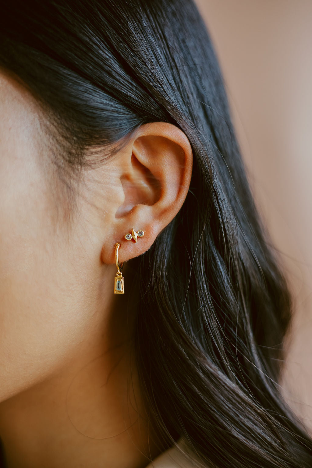 Open Bar Hoop Earrings