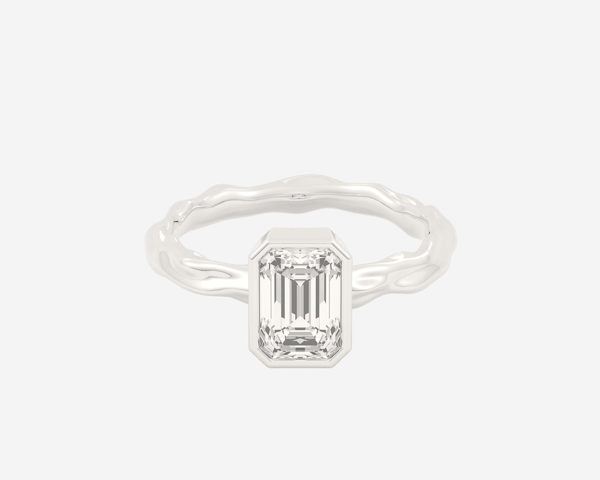 The Organic Bezel Solitaire — Emerald