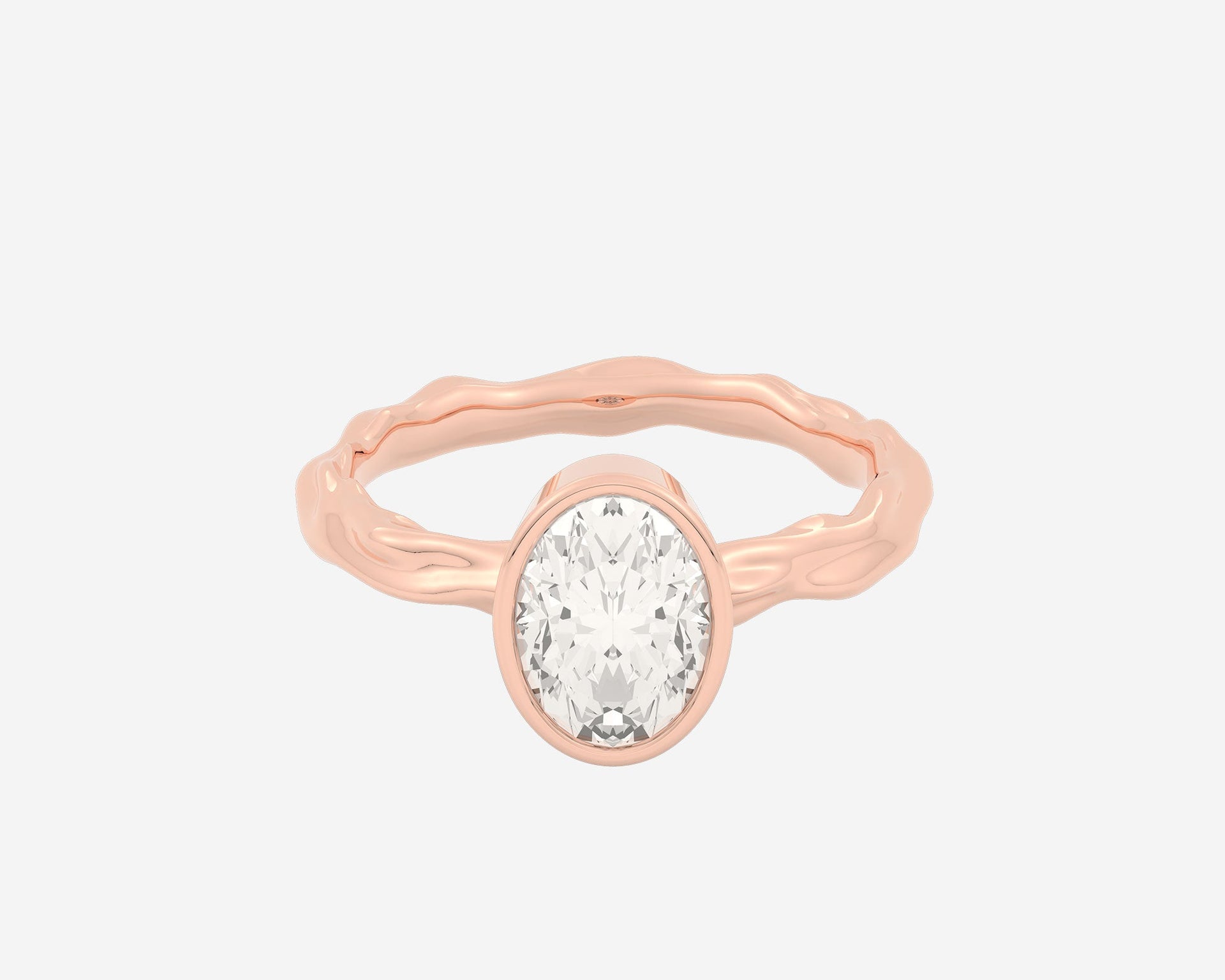 The Organic Bezel Solitaire — Oval
