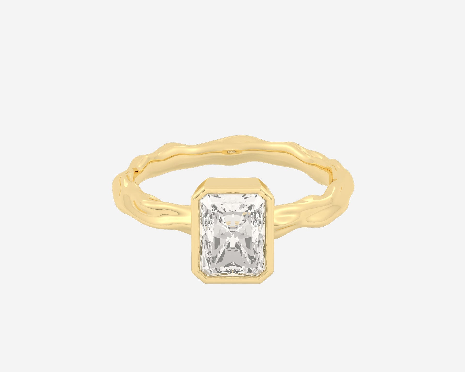 The Organic Bezel Solitaire — Radiant