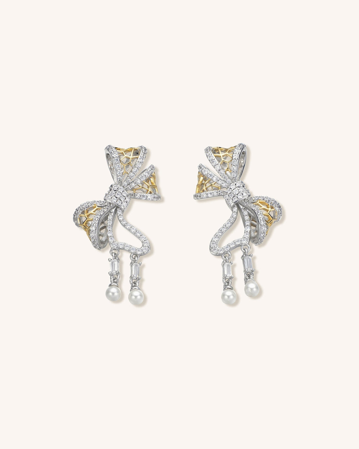 Lace Bow Earrings