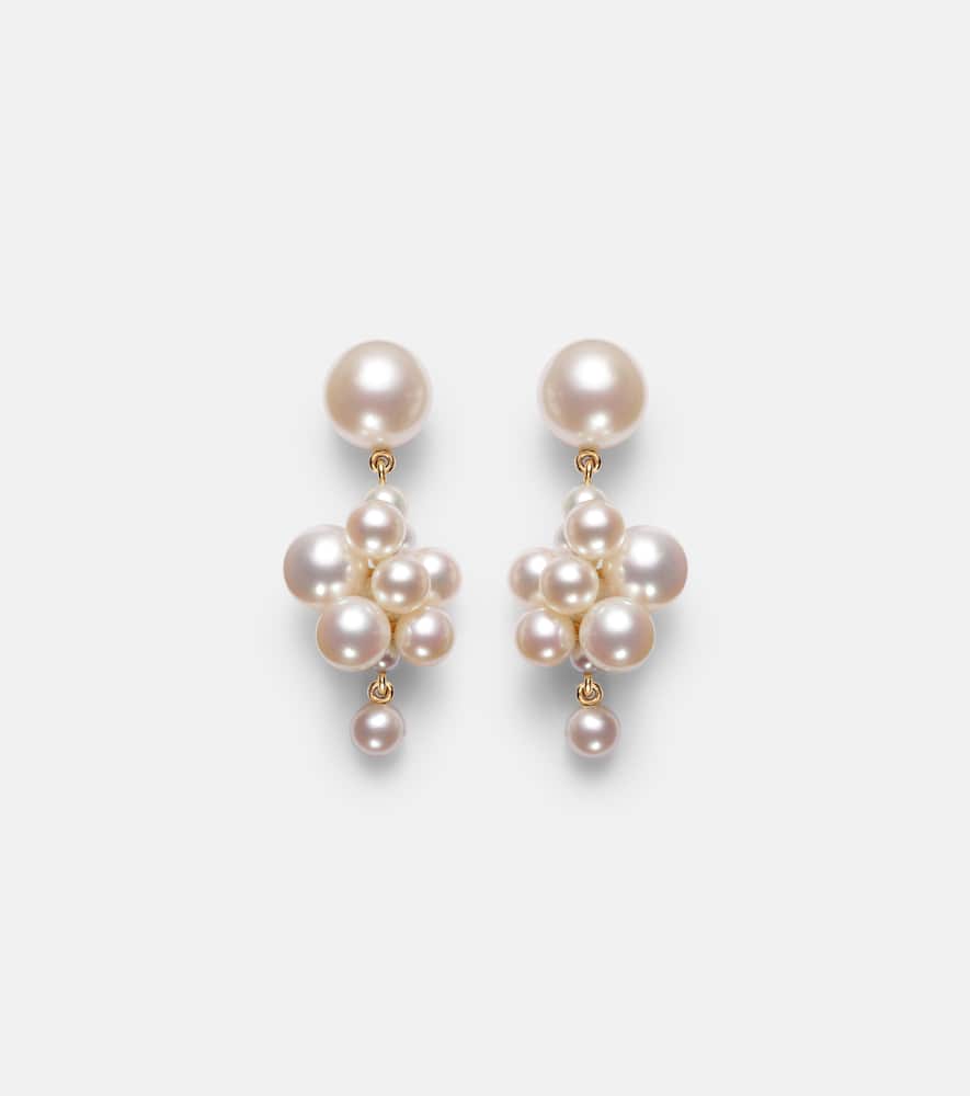 Botticelli 14kt gold earrings with pearls