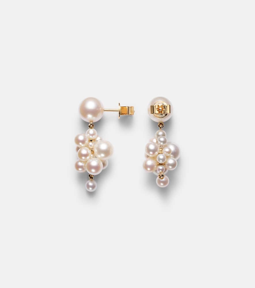 Botticelli 14kt gold earrings with pearls