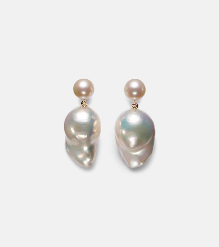 Venus Blac 14kt gold earrings with pearls