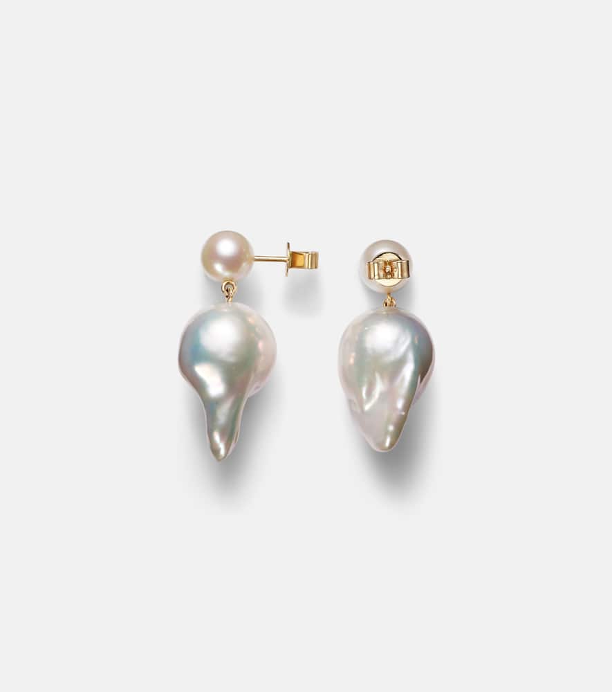 Venus Blac 14kt gold earrings with pearls