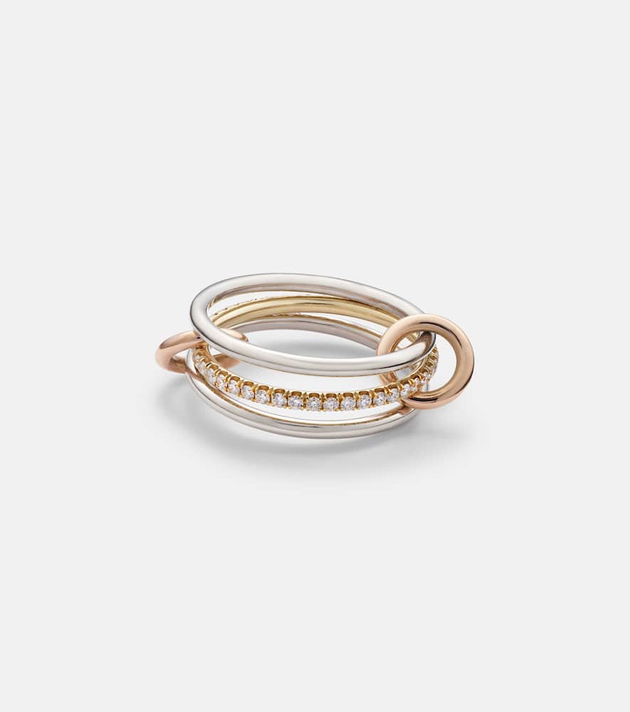 Sonny MX 18kt white, yellow and rose gold diamond ring
