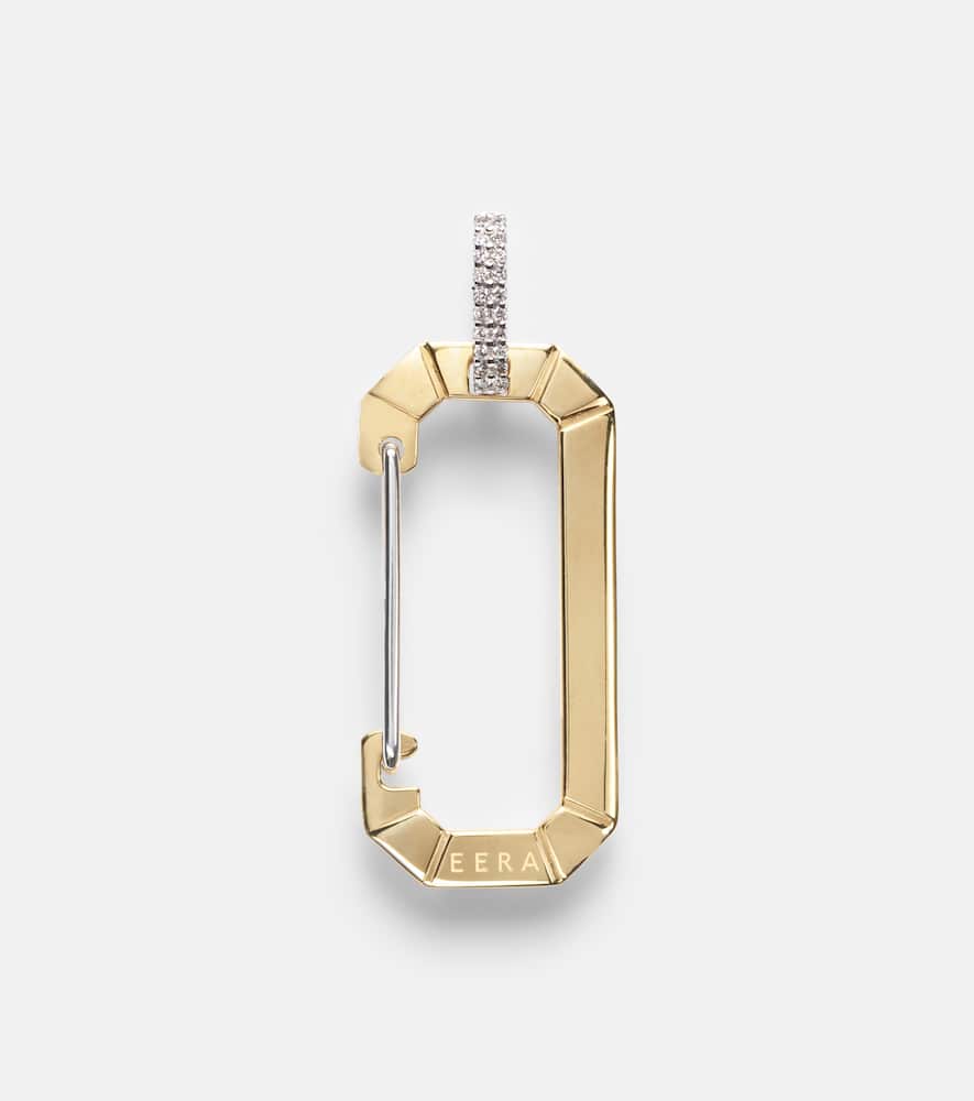 Eéra Chiara Big 18kt gold single earring with diamonds