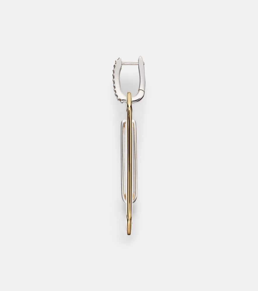 Eéra Chiara Big 18kt gold single earring with diamonds