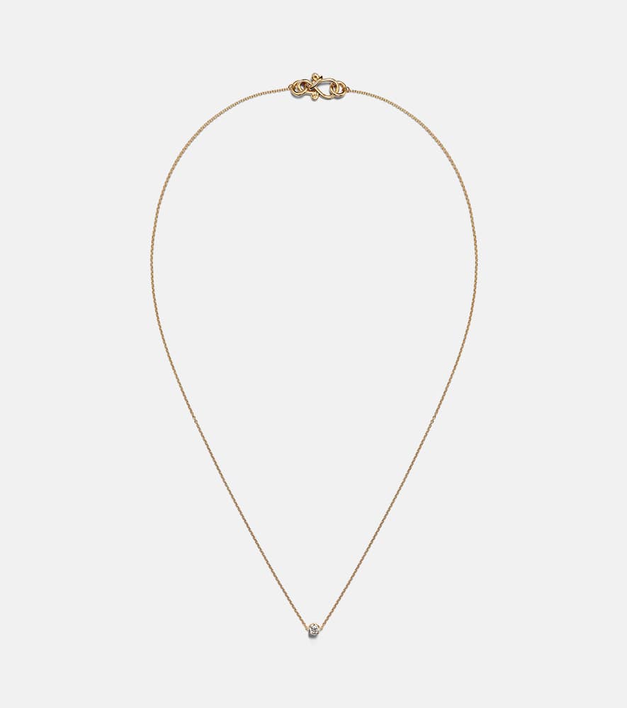 Diamante Simple 18kt gold and diamond necklace