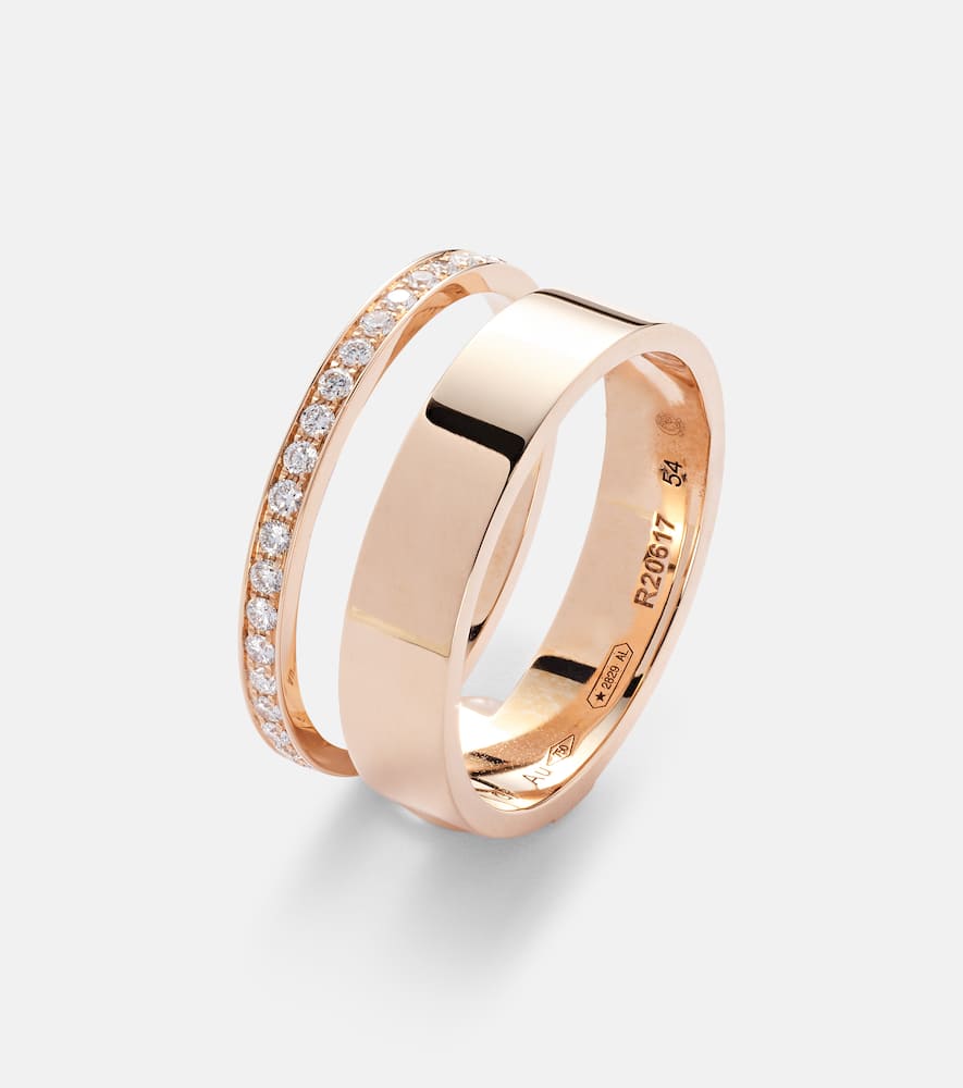 Berbere Module 18kt rose-gold and diamond ring