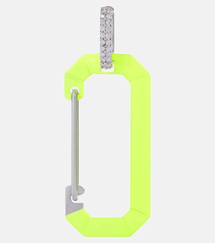 Eéra Chiara Big 18kt gold single earring with diamonds