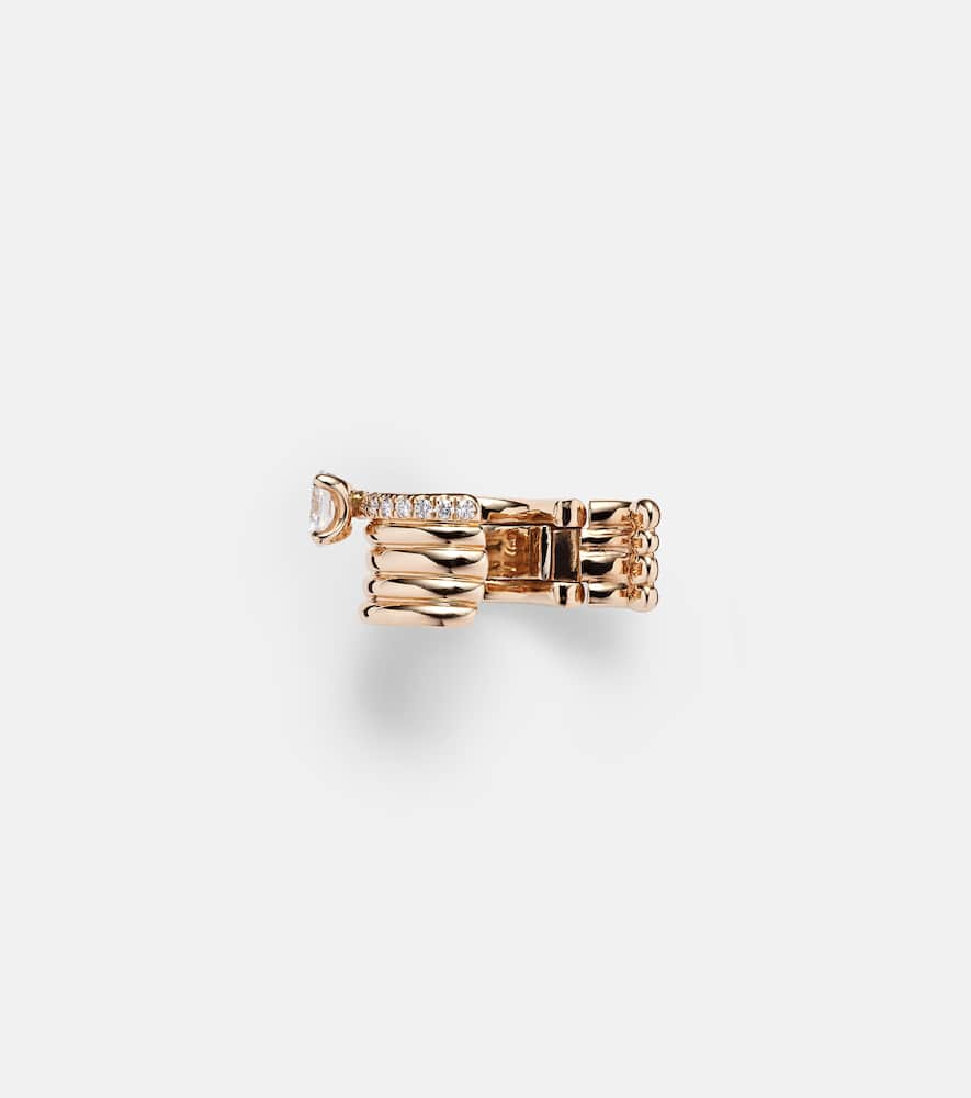 Blast 18kt rose-gold ear cuff with diamonds