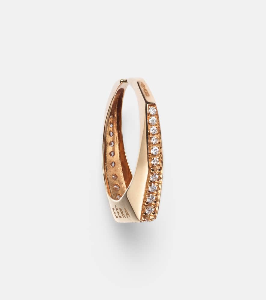 Eéra Sabrina 18kt rose gold ear cuff with white diamonds