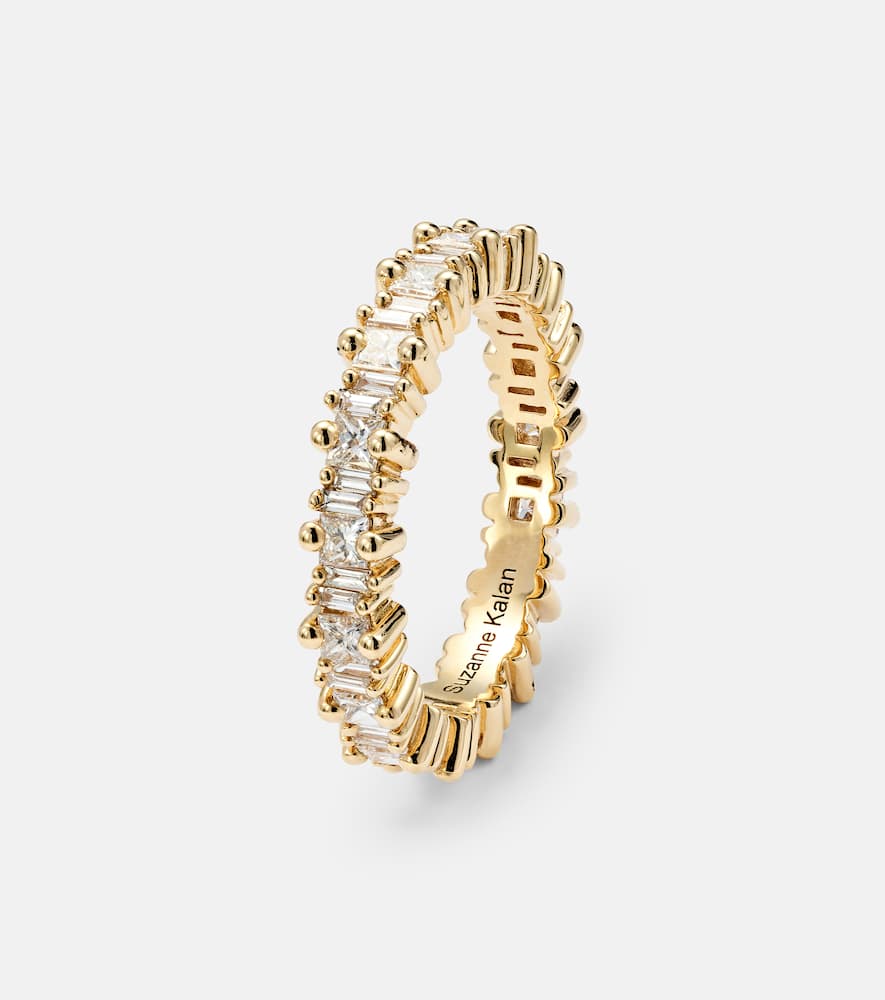 Fireworks 18kt gold ring with diamonds