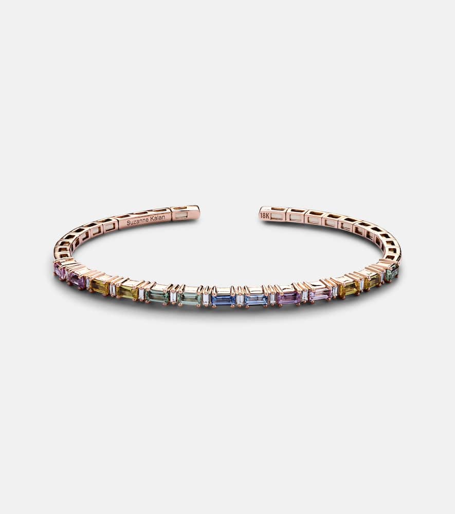 Rainbow Fireworks 18kt rose gold bracelet with gemstones