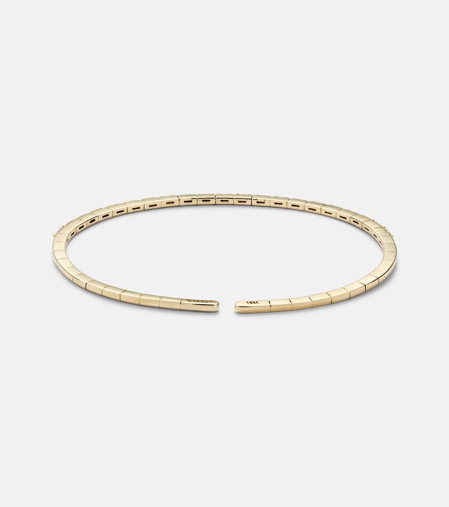 18kt gold cuff bracelet with diamonds
